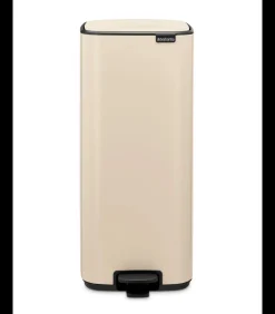 Brabantia Bo Pedaalemmer, 30 liter, stil sluitend, kunststof binnenemmer - Soft Beige