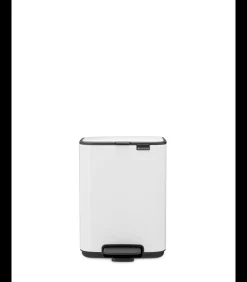 Brabantia Bo Pedaalemmer, 4 liter, stil sluitend, kunststof binnenemmer - White