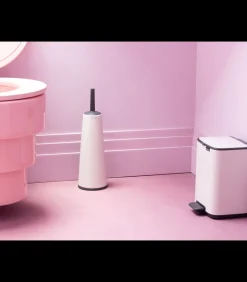 Brabantia Bo Pedaalemmer, 4 liter, stil sluitend, kunststof binnenemmer - White