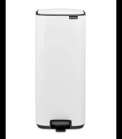 Brabantia Bo Pedaalemmer, 30 liter, stil sluitend, kunststof binnenemmer - White