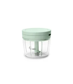Brabantia hakmolen keukenhulp jade green - handmatige chopper 600 ml