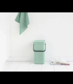 Brabantia Sort & Go afvalemmer, 12 liter - Jade Green