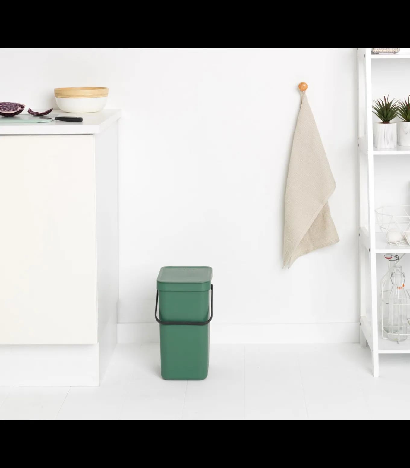 Brabantia Sort & Go afvalemmer, 12 liter - Fir Green
