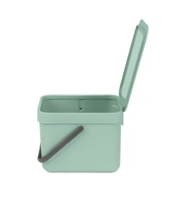 Brabantia Sort & Go afvalemmer, 6 liter - Jade Green