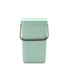 Brabantia Sort & Go afvalemmer, 25 liter - Jade Green