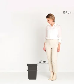 Brabantia Sort & Go afvalemmer, 25 liter - Fir Green