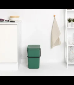 Brabantia Sort & Go afvalemmer, 25 liter - Fir Green