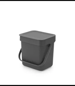 Brabantia Sort & Go afvalemmer, 3 liter - Grey