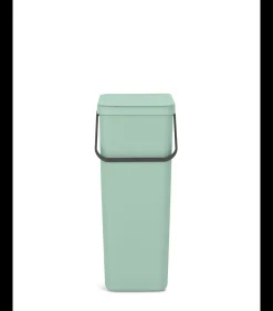Brabantia Sort & Go afvalemmer, 40 liter - Jade Green