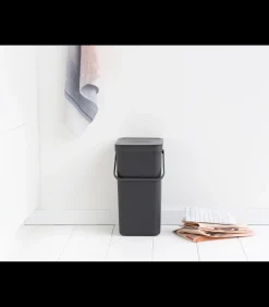Brabantia Sort & Go afvalemmer, 16 liter - Grey