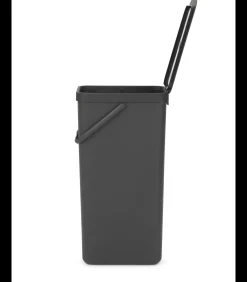 Brabantia Sort & Go afvalemmer, 40 liter - Grey