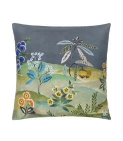 Brocart décoratif - Kussensloop in katoen perkal met print