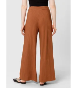 Broek “MICHELLE Rib Wide Leg”