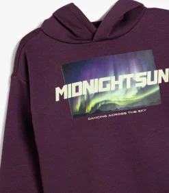 Capuchon kraag Met drukwerk Sweatshirt