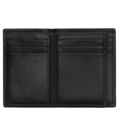 Card holder with flap Chronobike Noir