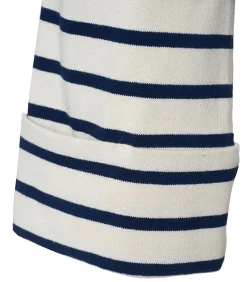 Caroline Tensen Chester Streep Top Ecru / Navy