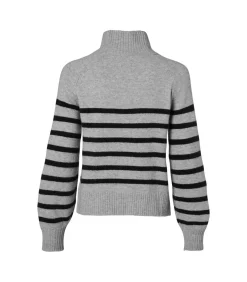 Caroline Tensen Danville Streep Trui Grijs / Zwart