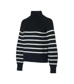 Caroline Tensen Danville Streep Trui Zwart / Wit
