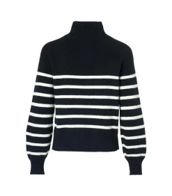 Caroline Tensen Danville Streep Trui Zwart / Wit