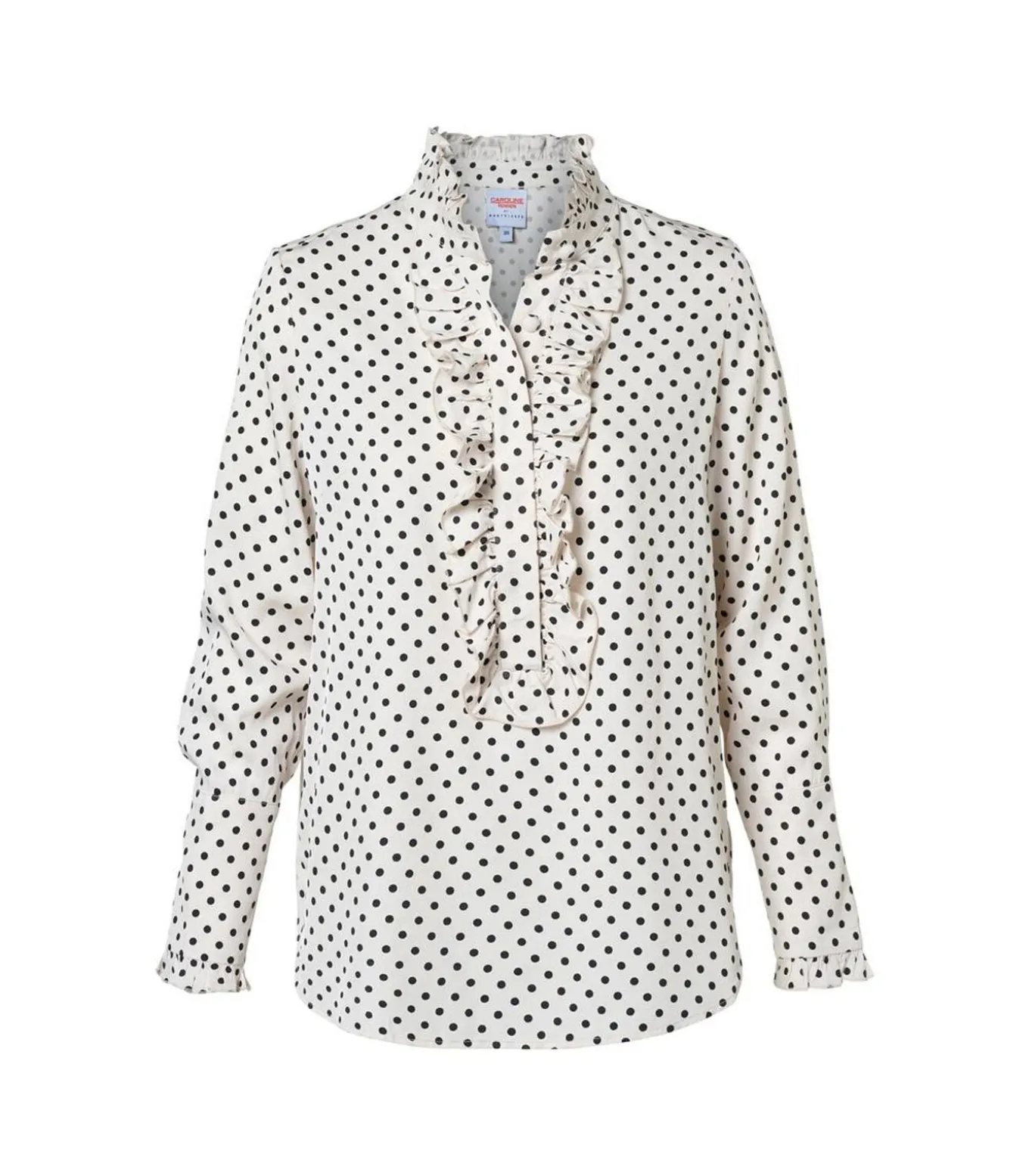 Caroline Tensen Rivers Print Blouse Offwhite / Zwart