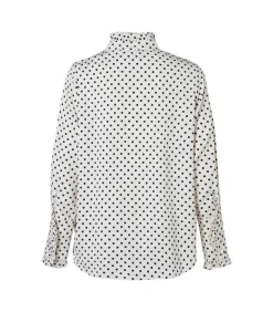Caroline Tensen Rivers Print Blouse Offwhite / Zwart