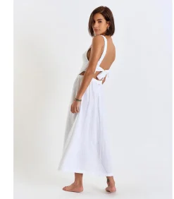 Chique witte lange jurk HELOISE CHERYLL
