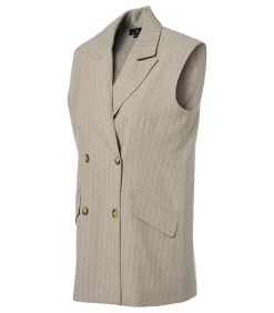 Chloe Gilet Zand / Offwhite