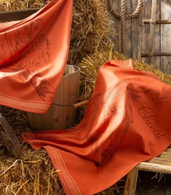 CHOUETTE - Theedoek van katoenen jacquard