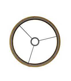 Cilinder Lampenkap Gemstone - Goud - Ø30x21cm