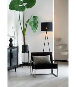 Cilinder lampenkap Livigno - Zwart - Ø50x38cm