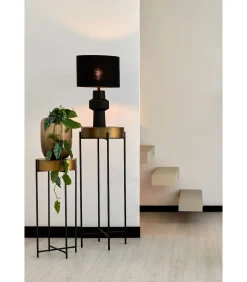 Cilinder Lampenkap Livigno - Zwart - Ø35x25cm