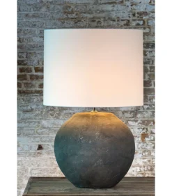 Cilinder lampenkap Polycotton - Wit - Ø50x38cm