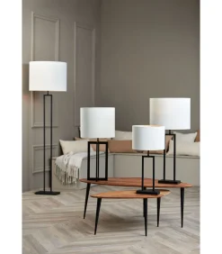 Cilinder Lampenkap Velours - Wit - Ø40x30cm