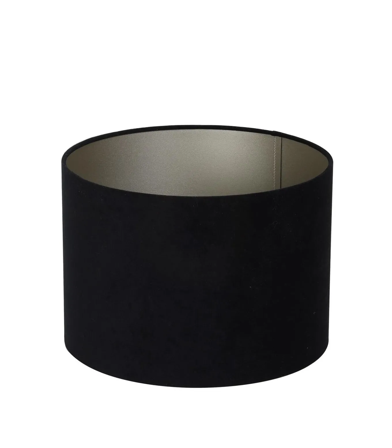 Cilinder Lampenkap Velours - Zwart - Ø40x30cm