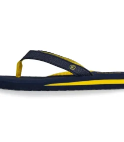 Comfortabele teenslippers Navy/Geel voor kinderen