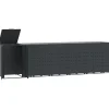 Containerberging 6 containers 414x79x117 cm staal antraciet
