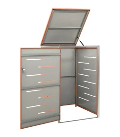 Containerberging enkel 69x77,5x112,5 cm roestvrij staal