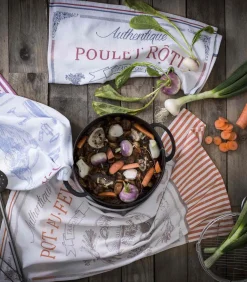 COQ AU VIN - Tafellinnen Theedoek