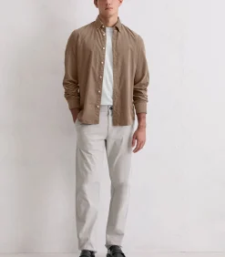 Corduroy overhemd in de vorm van