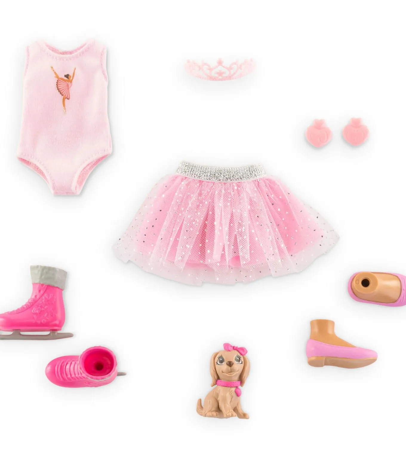 Corolle modepop ballerina Valentine met accessoires en hond Tutu