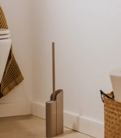 COSMIC Platte Toiletborstelhouder Mat Wit