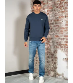 Crew neck sweatshirt - dark airforce light ice bayleaf