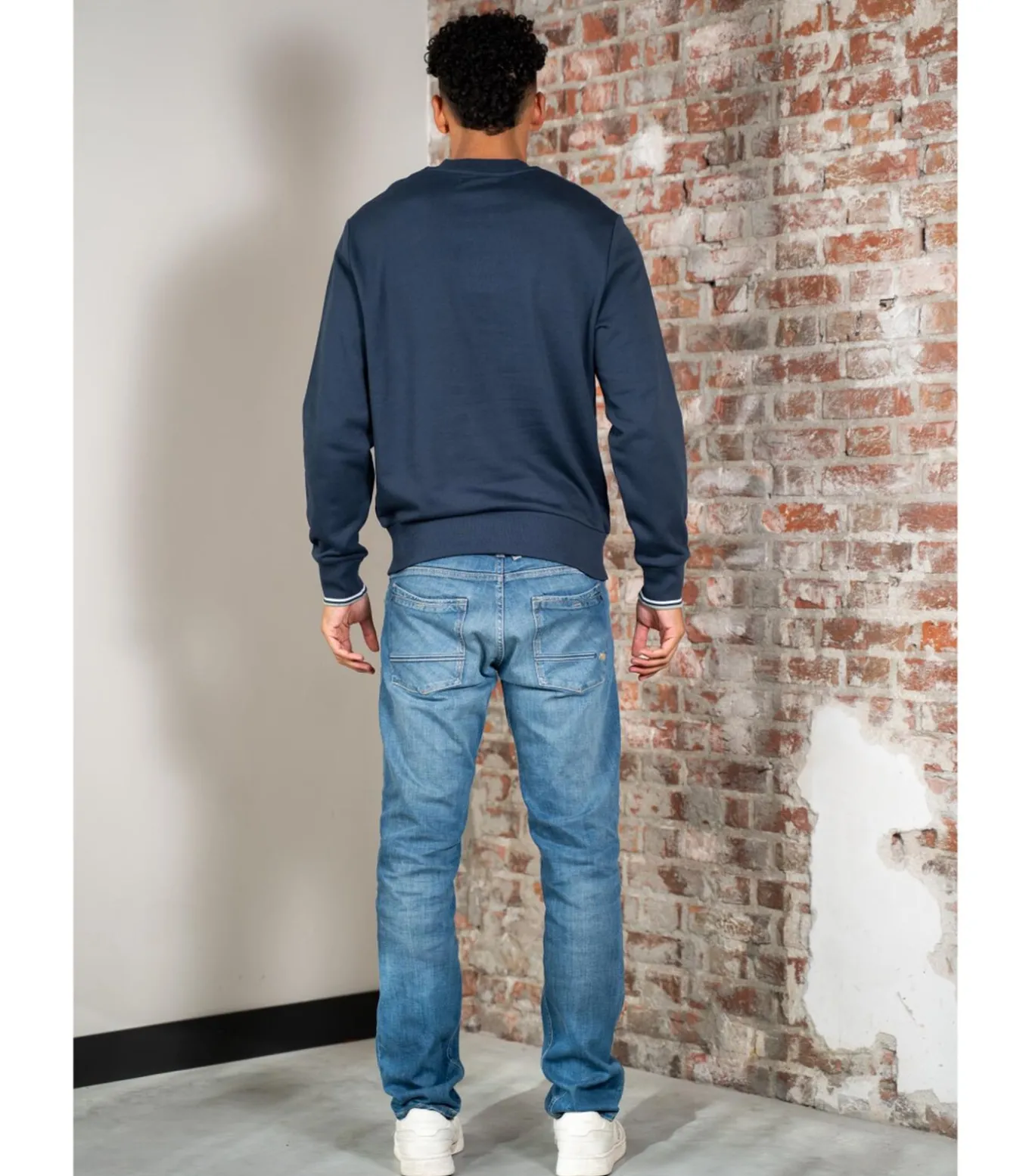 Crew neck sweatshirt - dark airforce light ice bayleaf