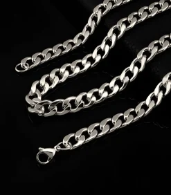 Cuban Ketting - 7mm - Zilver Kleurig - Staal - 60cm