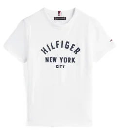 Curved Hilfiger Graphic Tee Ss