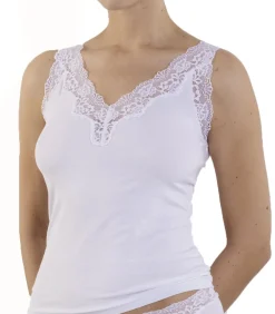 Dames hemd kant Modal - brede bandjes - Dames onderhemd - Singlet