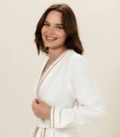 Damesbadjas Gales Ecru - L