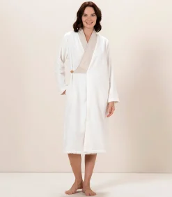 Damesbadjas Puur Ecru - L