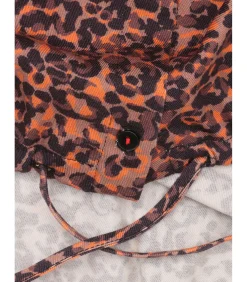 Damesblouse met luipaardprint en zakken