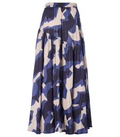 Dazzy Print Rok Blauw / Multi